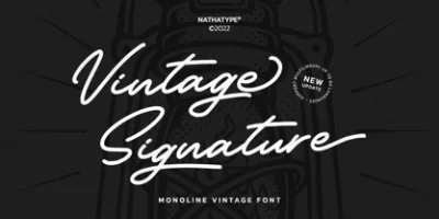 Vintage Signature Font