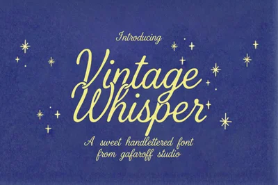 Vintage Whisper Script