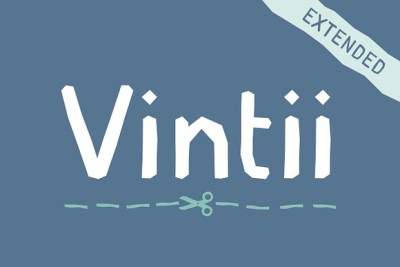 Vintii extended font