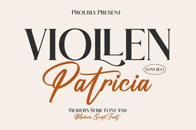 VIOLLEN Patricia Typeface Font Duo Free Download