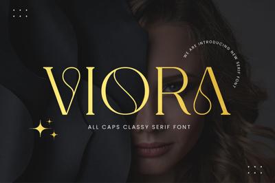 Viora All Caps Serif Font Free Download