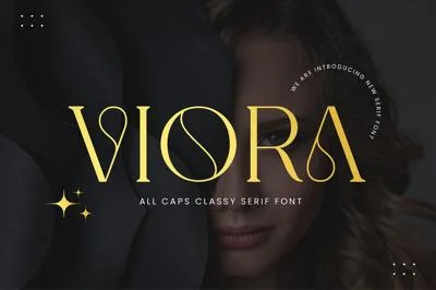 Viora All Caps Serif Font
