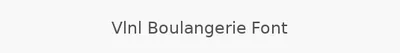 Vlnl Boulangerie Font