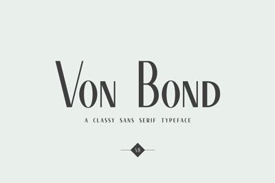 Von Bond - A Classy Sans Serif Free Download