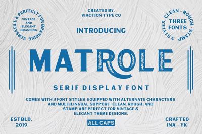 VT Matrole - Vintage Serif Free Download