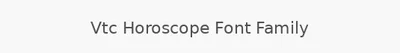 Vtc Horoscope Font Family