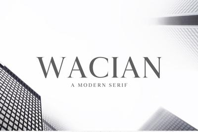 Wacian Serif Font Family Free Download