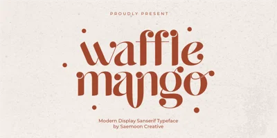 Waffle Mango Font
