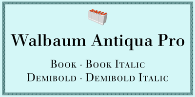 Walbaum Antiqua Pro Free Download