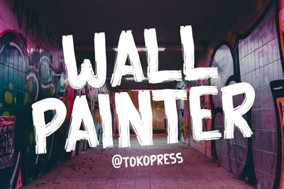 Wall Painter - Rough brush font Free Download