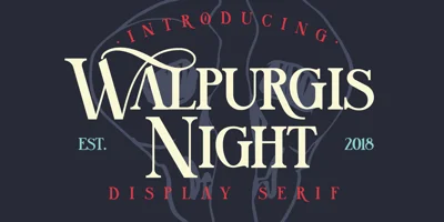 Walpurgis Night Font