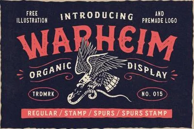 Warheim Display & Extras Font