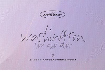 Washington Ink Pen Handwritten Font Free Download