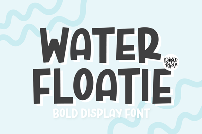 WATER FLOATIE Display Font Free Download