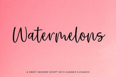 Watermelons Script Font Free Download