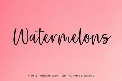 Watermelons Script Font