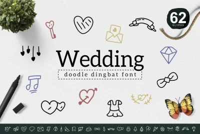 Wedding Dingbat Font