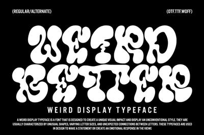 Weird Better - Display Typeface Free Download