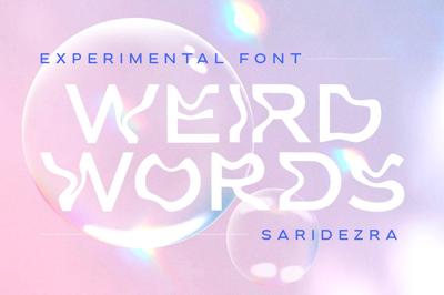 Weird Words - Experimental Font Free Download