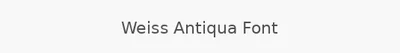 Weiss Antiqua Font