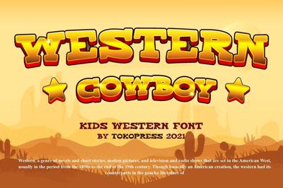 Western Cowboy - Gaming font Free Download