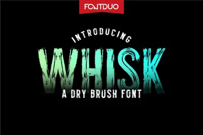 Whisk Dry Brush Font Free Download