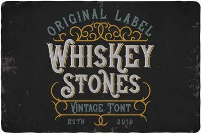 Whiskey Stones Typeface