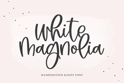 White Magnolia | Modern Script Font Free Download