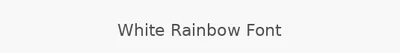 White Rainbow Font