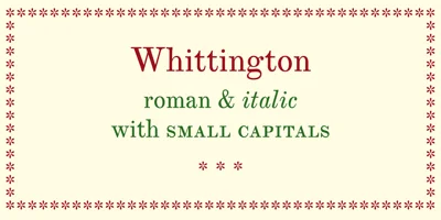 Whittington Font