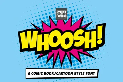 Whoosh! Comic Book/Cartoon Font Free Download