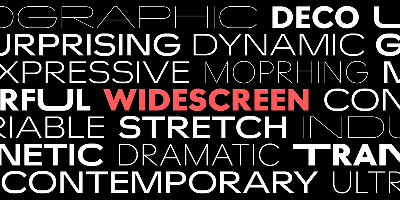 Widescreen Font Free Download