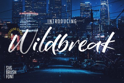 Wildbreak - SVG Brush Font