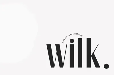 Wilk - A Classy Sans Serif Font Free Download