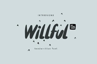 Willful Handwritten Brush Font Free Download