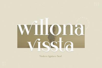 willona vissta Modern Ligature Serif Free Download