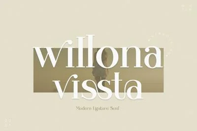willona vissta Modern Ligature Serif Font