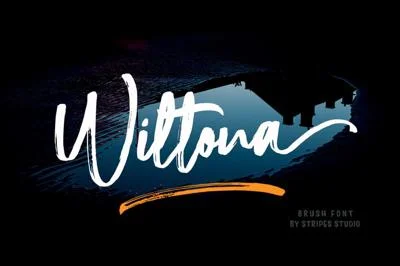 Wiltona Brush Font
