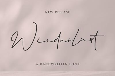 Winderlust - a Handwritten Font Free Download