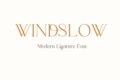 Windslow | Modern Ligature Font Free Download