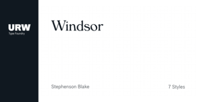 Windsor Font