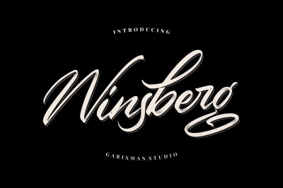 Winsberg - Script Handlettering Font