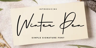 Winter Pen Font