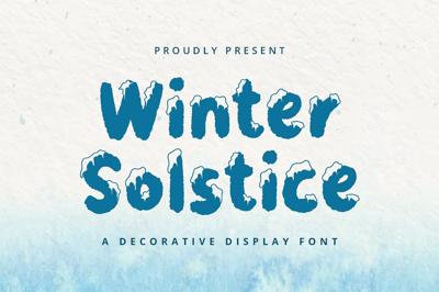 Winter Solstice - Display Font Free Download