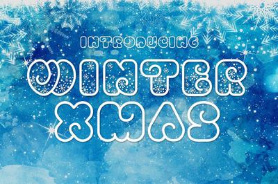 Winter Xmas Decorative Font Free Download