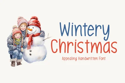 Wintery Christmas Typeface