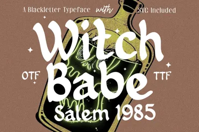 Witch Babe - Sans Serif Blackletter Free Download