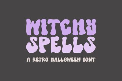 WITCHY SPELLS Retro Halloween Font Free Download