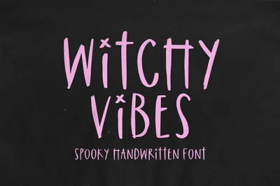 Witchy Vibes | Spooky Halloween Font