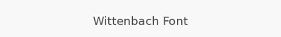 Wittenbach Font